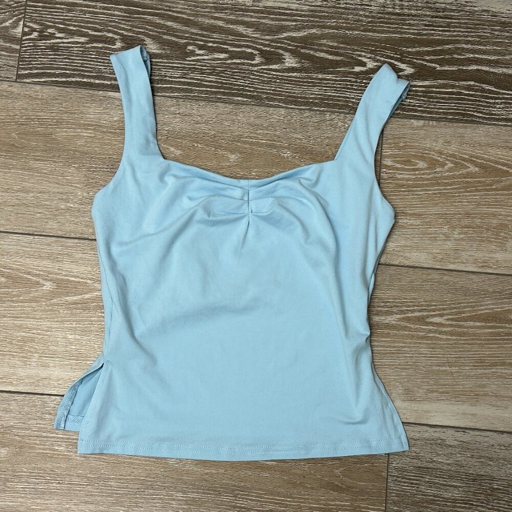 Shein Sz M Baby Blue Super Soft Tank Top Cute!
